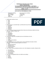 Format Soal Usp Seni Budaya