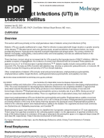 Urinary Tract Infections (UTI) in Diabetes Mellitus - Overview, Renal Emphysema, Emphysematous Cystitis