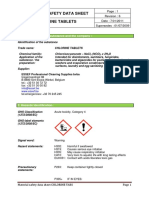 Msds Chlorin Tablet