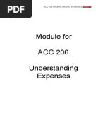 Module 1 - Understanding Expenses