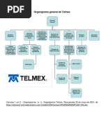 Organigrama General de Telmex