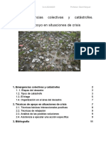 Emergencias Colectivas y Catástrofes. Técnicas de Apoyo en Situaciones de Crisis