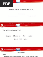 Planning Scheduling Pert CPM