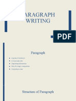 Paragraph Writing Modified