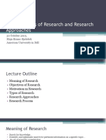 1 - Types of Research and Research Approaches PDF