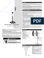 Coluna Mega Turbo 50 Six: Manual de Instruções