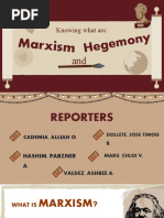 Marxism and Hegemony (Group 1)