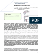 Tema 5 Concepto de Educación PDF