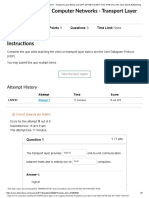 Content Quiz 13 2 Computer Networks Transport Layer Basics and UDP 201780 Fall 2017 ITSC 3146 UO