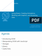 Using Jquery. Creating Animations, Working With Graphics, and Accessing Data