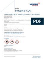 Fichas de Datos de Seguridad Acetileno Industrial PDF