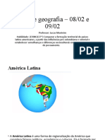 Aula de Geografia - America Latina