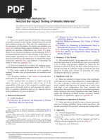 Notched Bar Impact Testing of Metallic Materials: Standard Test Methods For