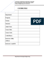 Course File, Formate Spring 2022