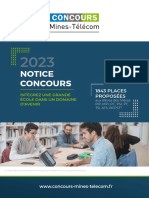 Notice Concours Mines-Telecom 2023-7 Dec