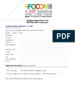 INFOCOM 2022 Delegate Registration Form