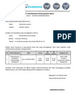 Surat Pengalaman Kerja PT. NI