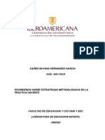 Karen Dayana Hernandez Garcia Cod: 100113318: Escribiendo Sobre Estrategias Metodológicas en La Práctica Docente