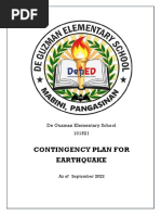 School Con Plan Earthquake 2022 2023