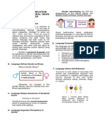 Notes - Group 1 - Gendered Verbal and Non-Verbal Communication (Notes) PDF