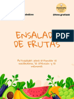 Ensalada de Frutas: Actividades para Estimular El Vocabulario, La Atención y La Memoria