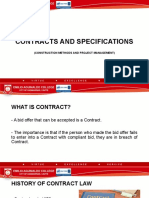 Contracts and Specification