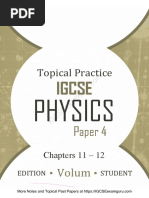 IGCSE Topical Past Papers Physics P4 C11 - C12 PDF