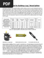 Parts Needed For Building A Log Splitter