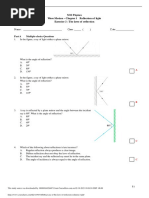 Exercise 2 The Laws of Reflection Solutions 1 PDF