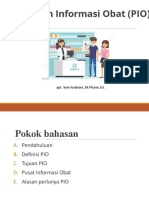 Pelayanan Informasi Obat (PIO) : Apt. Yuni Andriani, M.Pharm - Sci