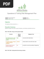 Hgyjzu - 3TWCMo2bv951guw - Activity Template - Risk Management Plan 1