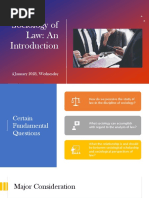 Sociology of Law - An Introduction