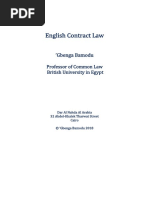  'Gbenga Bamodu, English Contract Law (2018)