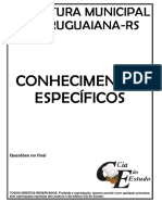 CONHECIMENTOS ESPECÍFICOSretificado PDF