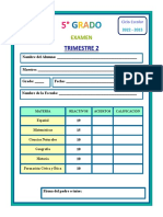 5° - Examen 2do Trimestre Listo