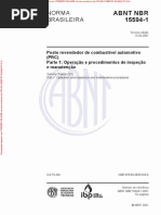 NBR15594-1 - Posto Revendedor de Combustível Automotivo - Parte 1 - Operação e Procedimentos de Inspeção e Manutenção PDF