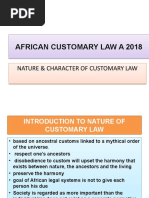 African Customary Law Slades 2022