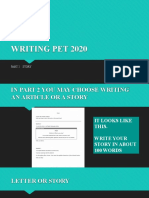 Writing Part 2 Story Pet 2020