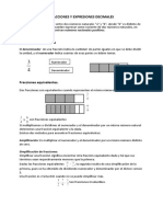 Fracciones y Expresiones Decimales