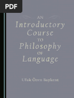 Ufuk Azen Baykent - An Introductory Course To Philosophy of Language-Cambridge Scholars Publishing (2016)