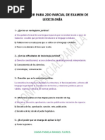 Simulador para 2do Parcial de Examen de Lexicología P