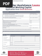 Disaster Assistance EWC Loan Application Small Business