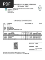 Boleta de Matrícula - Marcelino Perez