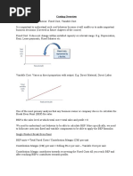 Costing Overview