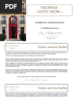 La Reserve Paris - Un Butler Pour Tous - PDF Presentation