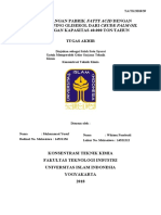 Pra Rancangan Pabrik Fatty Acid Dengan Produk Samping Gliserol Dari Crude Palm Oil (Cpo) Dengan Kapasitas 40.000 Ton/Tahun