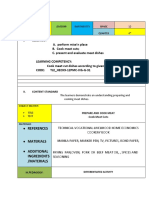 Lesson Plan Tle12 Cookery