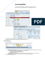 Business Transaction Events (BTE)