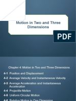 4-Motion in Two and Three Dimension