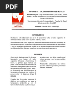 Informe N3 - Calor Especifico en Metales PDF